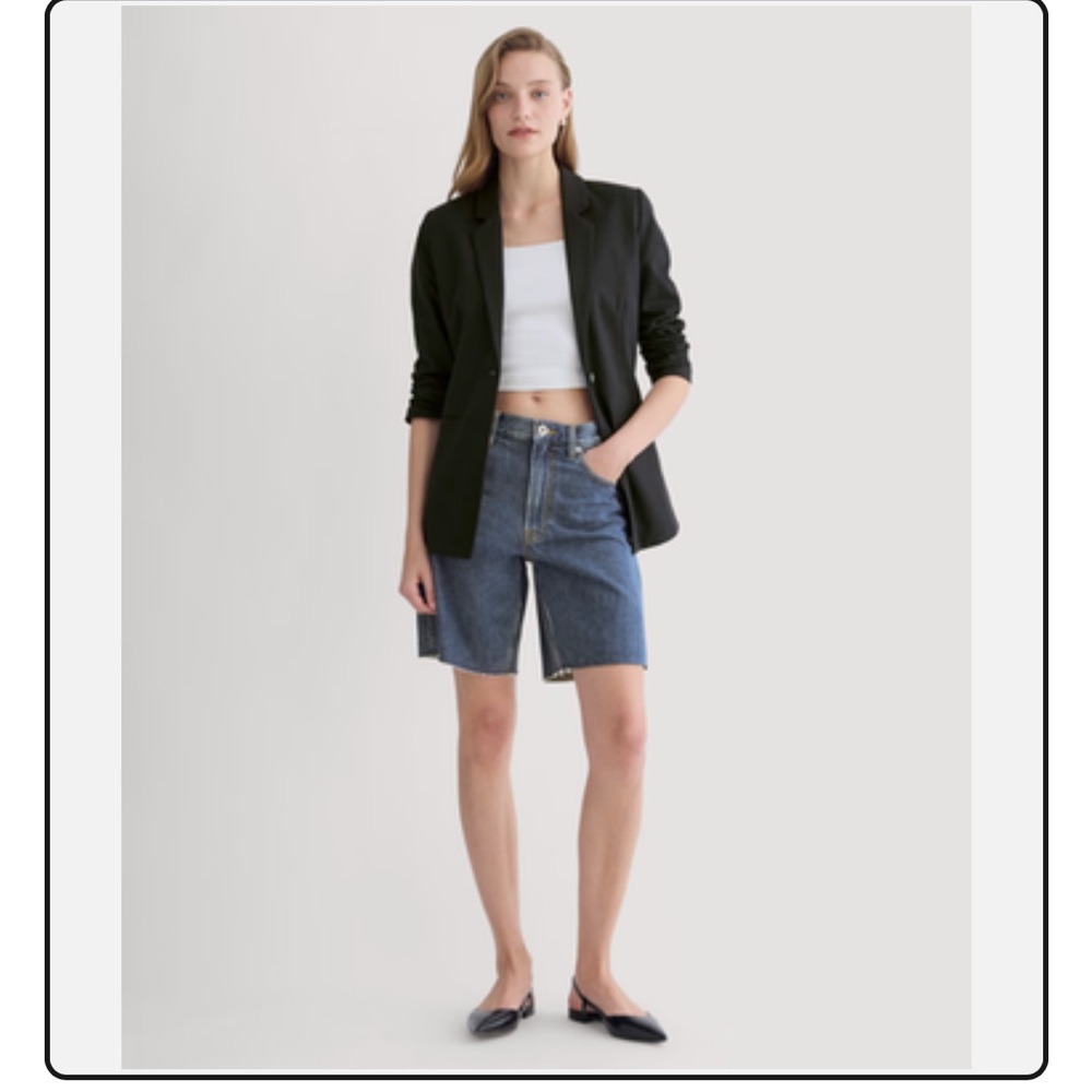 BNWT OG Baggy Jean Short Everlane Medium Blue 28